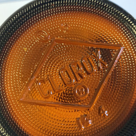 Vintage Antique C-L-O-R-O-X 16oz. Brown Glass Bottle - Picture 9 of 9